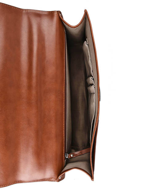 Leather Crosta Briefcase 1 Compartment Etrier Brown crosta ECRO03 other view 4