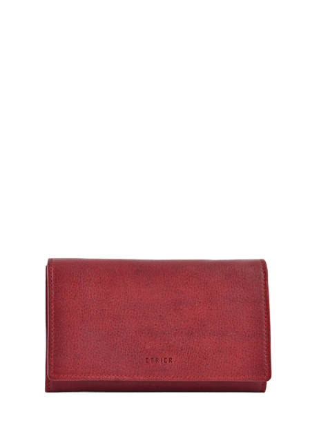 Purse Leather Etrier Red blanco 600600