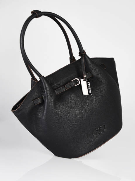 Leather Ecuyer Shoulder Bag Etrier Black ecuyer EECU15 other view 2