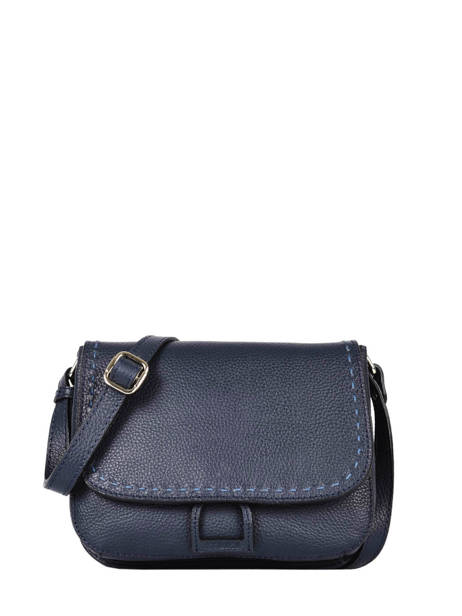 Sac Bandoulière Tradition Cuir Etrier Bleu tradition EHER23