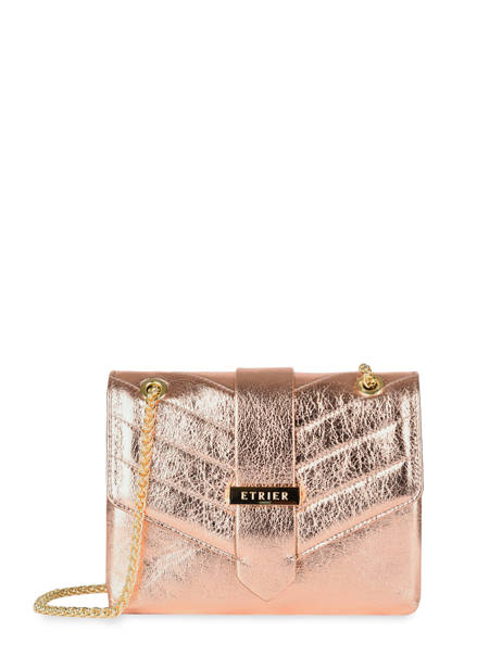 Small Leather Jana IrisÃ© Crossbody Bag Etrier Pink jana irise EJIR002S