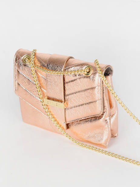 Small Leather Jana IrisÃ© Crossbody Bag Etrier Pink jana irise EJIR002S other view 1