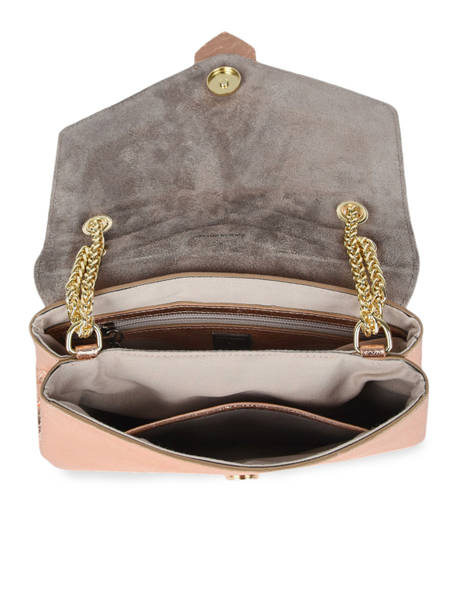 Small Leather Jana IrisÃ© Crossbody Bag Etrier Pink jana irise EJIR002S other view 3