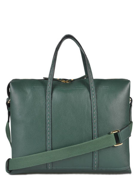 Leather Tradition Briefcase Etrier Green tradition EHER81 other view 3