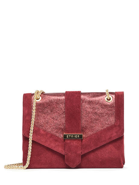 Cross Body Tas Jana Velvet Etrier Red jana velvet EJVE002M other view 1