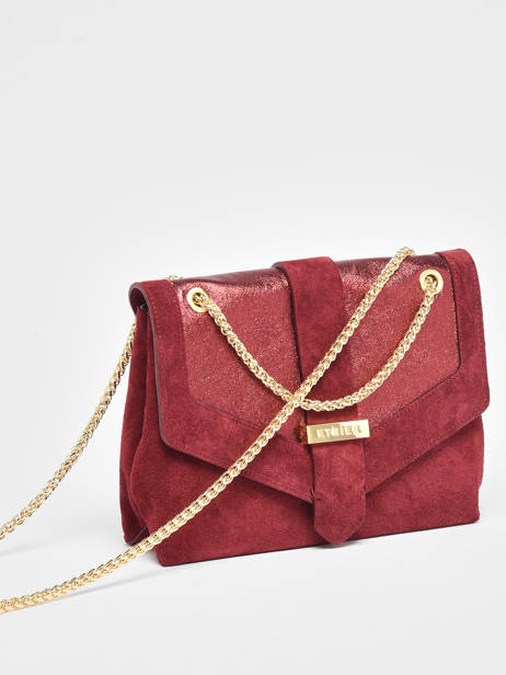 Cross Body Tas Jana Velvet Etrier Red jana velvet EJVE002M other view 3