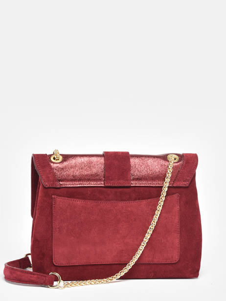 Cross Body Tas Jana Velvet Etrier Rood jana velvet EJVE002M ander zicht 5