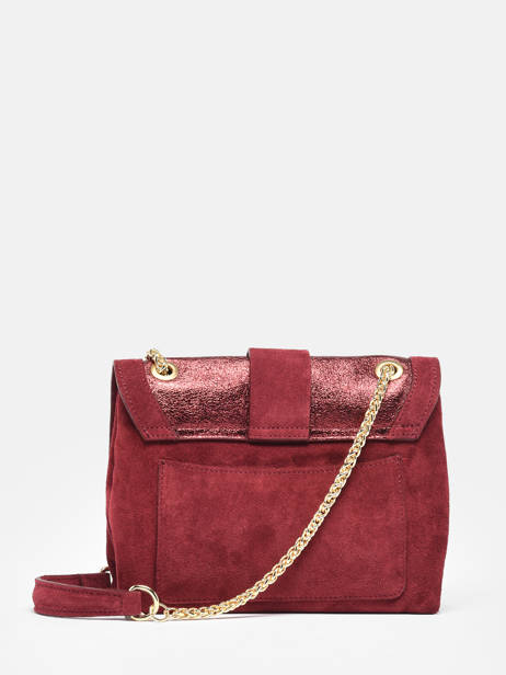 Sac Bandoulière Jana Velvet Cuir Etrier Rouge jana velvet EJVE002S vue secondaire 5