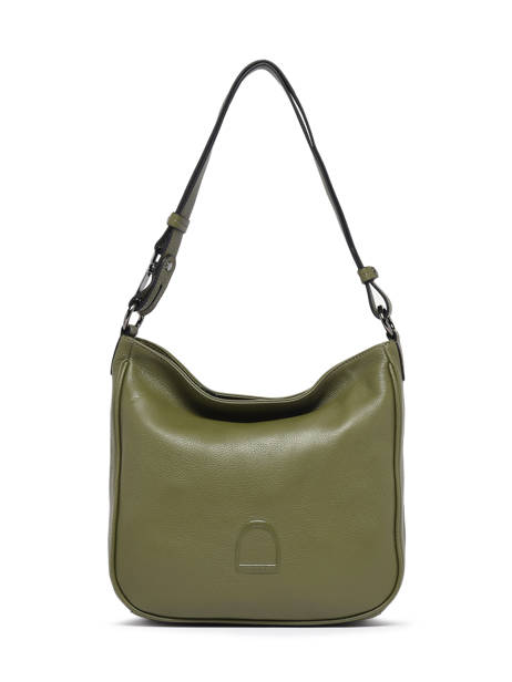 Small Leather Balade Shoulder Bag Etrier Green balade EBAL17