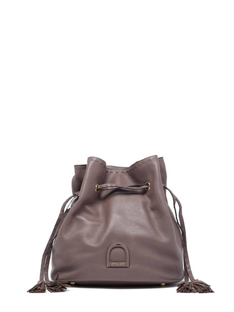 Leather Bucket Bag Tradition Etrier Violet tradition EHER29 other view 1