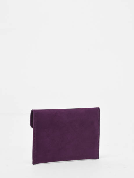 Portefeuille Etincelle Nubuck Leder Etrier Violet etincelle nubuck EETN054 ander zicht 2