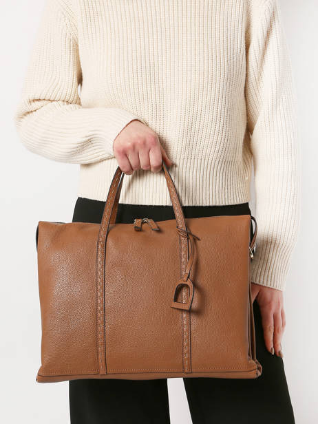 Leather Tradition Briefcase Etrier Brown tradition EHER81 other view 1
