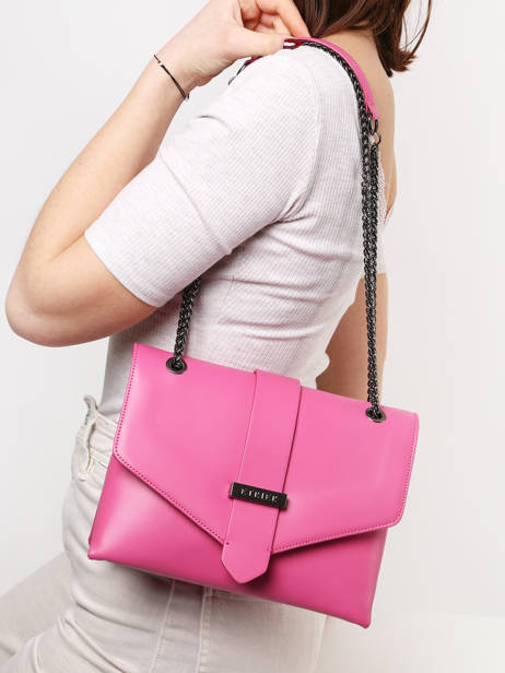 Cross Body Tas Leather Jana Bloc Leather Etrier Pink jana bloc EJBC002M other view 1