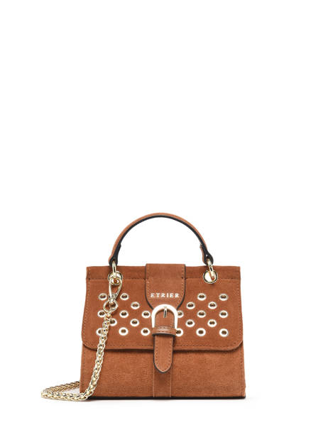 Crossbody Bag Ethnique Leather Etrier Brown ethnique EETH001S