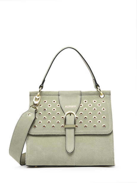 Satchel Ethnique Leather Etrier Green ethnique EETH001M
