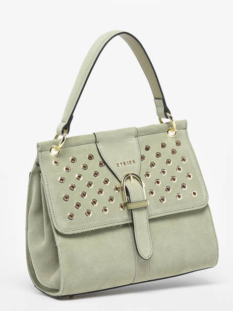 Satchel Ethnique Leather Etrier Green ethnique EETH001M other view 2