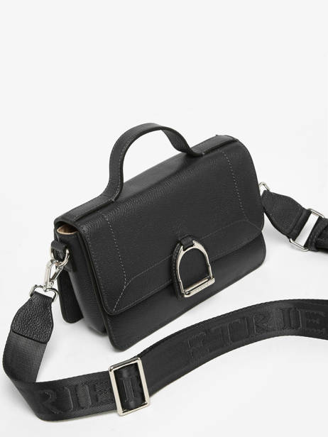 Cross Body Tas S Altesse Leder Etrier Zwart altesse EALT048S ander zicht 2