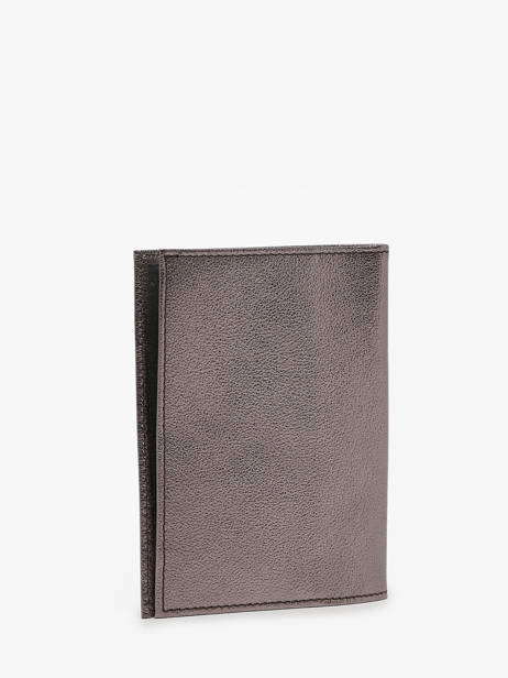 Leather Etincelle Passport Holder Etrier Pink etincelle irisee EETI025 other view 2