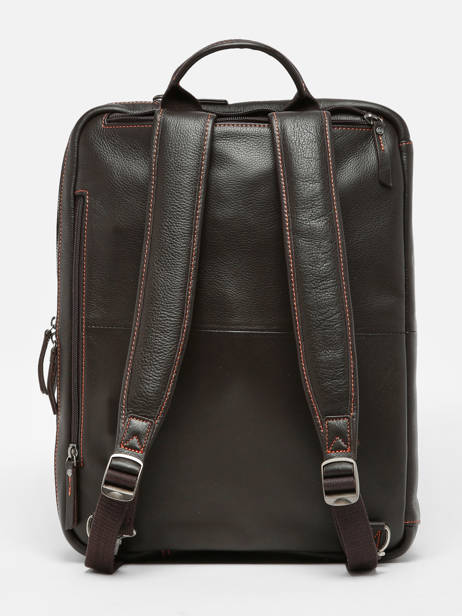 Leather Foulonné Business (back)pack Etrier Brown foulonne EFOU8122 other view 5