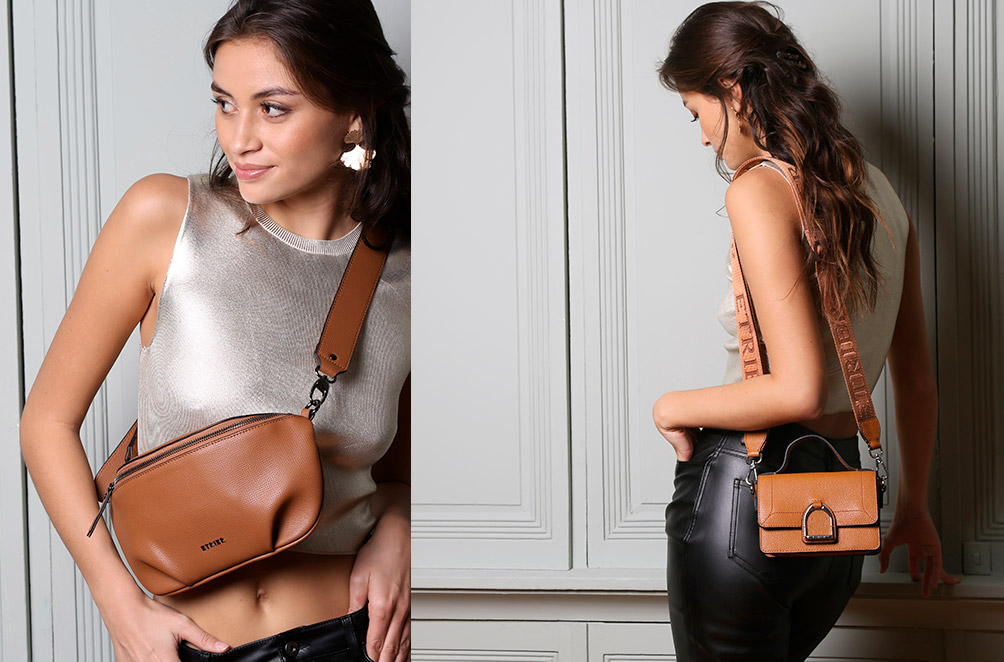 sac cuir etrier